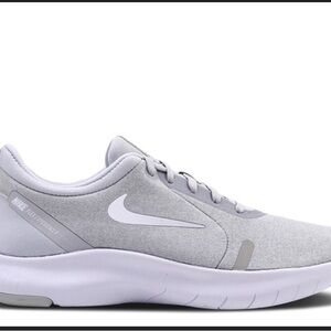 Nike Gray and White Athletic Shoes Lightweight Design